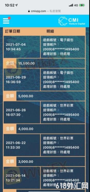 CMI全球创投无法出金,CMI外汇黑平台