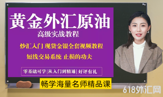 外汇交易视频教程从入门到精通现货黄金原油白银短线波浪理论课程