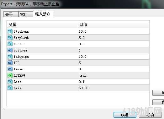 [头皮】突破外汇EA,带移动止损止盈