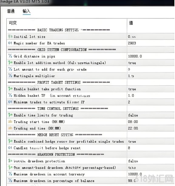 [����] hedge EA V3.03 MT5����һ����ϼӲֵĶԳ��������
