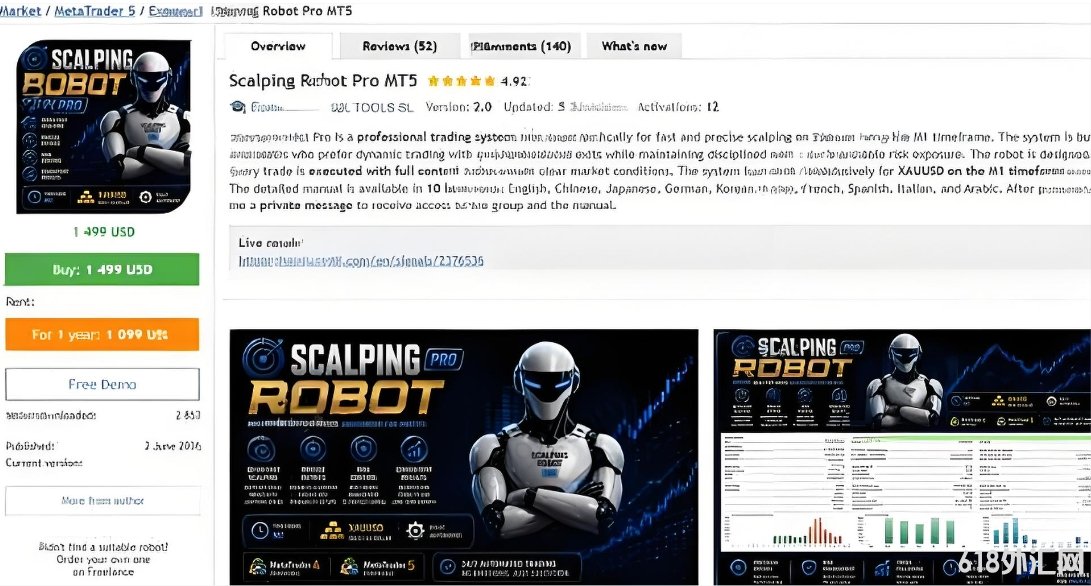 [MT5] Scalping Robot Pro v2.0��MQL5�����ŵڶ���EA,�ۼ�1499��Ԫ
